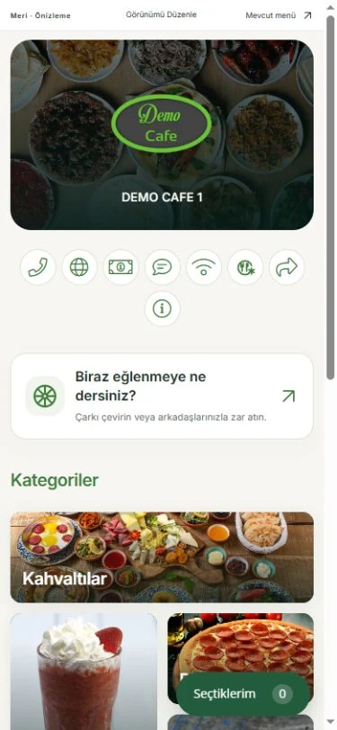 Meri tema görünümü