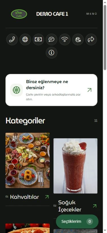 Nocturne tema görünümü