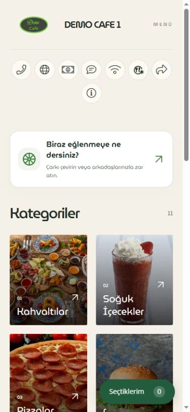 Sakin tema görünümü